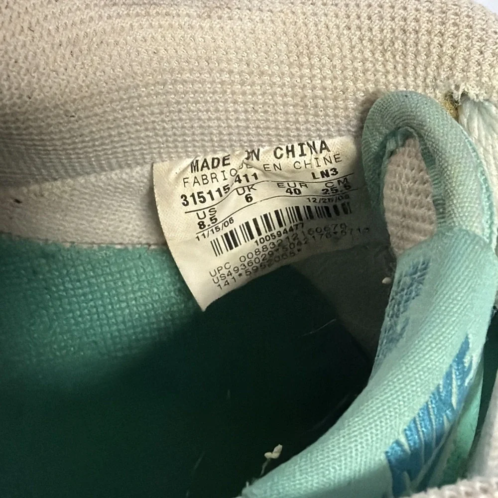 Nike Air Force 1 '07 Women's Basketball Shoes Sneakers Blue 315115 411 Size 8.5 - Picture 4 of 5